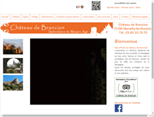 Tablet Screenshot of chateau-de-brancion.fr