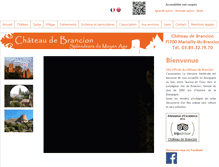Tablet Screenshot of chateau-de-brancion.com